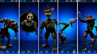 FNAF JOY OF CREATION Ignited Animatronics FNAF AR Workshop Animations [upl. by Julio]