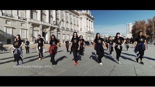 A tribute to south Indian hits from Spain  Vinatha Sreeramkumar and students flashmob [upl. by Howe647]