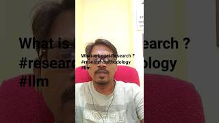 what is legal research  Research methodology  llm legalresearch [upl. by Iramohs2]