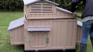 Easy Clean Large Chicken Coop  No Red Mite  Assembly Video [upl. by Floeter]