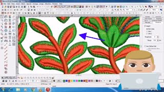 Wilcom embroidery tutorial jagged edge stitch tanka values  embroidery long and short stitch [upl. by Lenroc]