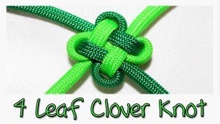 Tutorial 4 Leaf Clover Knot [upl. by Eimmot]