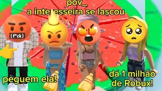 História de Roblox com slime a menina que fingia ser bacon para roubar Robux se deu mal😬video [upl. by Mason894]