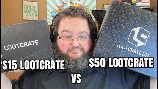 15 LOOTCRATE VS 50 DOLLAR LOOT CRATE  SEPTEMBER 2017 [upl. by Rich403]