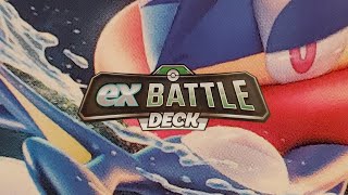 Greninja EX Battle Deck unboxing  Pokemon EX Battle Deck [upl. by Granthem]