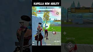 New Kapella Character 🔥 Kapella Character Ability Change shorts freefire [upl. by Weldon]