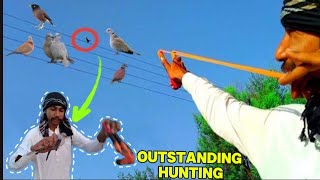 😱Fast Shooter Some Outstanding Birds Hunting With Slingshot 🌍 [upl. by Sax]