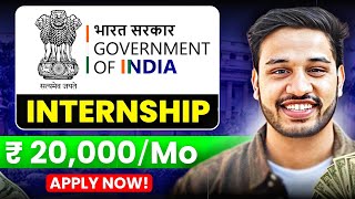 Earn 20kmonth as a Student 🇮🇳 Government of India Internship 2024  Kushal Vijay [upl. by Arihsa]