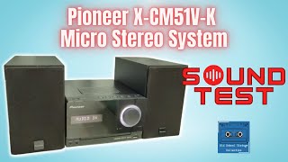 Pioneer XCM51VK Micro System Sound Test [upl. by Karame749]