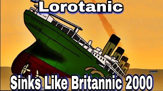 Lorotanic sink like Britannic Flipaclip full animation [upl. by Fredella]