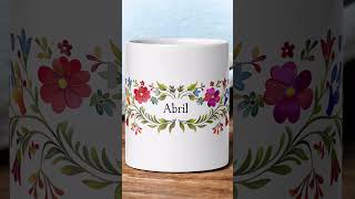 Sip in Style Personalized Floral Mug to Brighten Your Day custommug floraldesign [upl. by Gamal157]