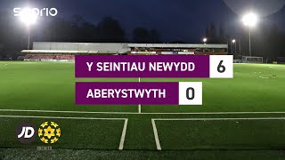 Uchafbwyntiau  Highlights Y Seintiau Newydd 60 Aberystwyth  JD Cymru Premier [upl. by Marucci79]