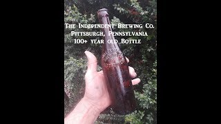 Independent Brewing Co Pittsburgh OLD BEER BOTTLE History [upl. by Ennairb]