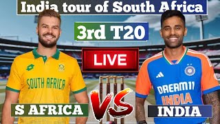 🔴 LIVE  India vs South Africa 3rd T20  India tour of South Africa 2024 Live Match Commentary [upl. by Volney671]