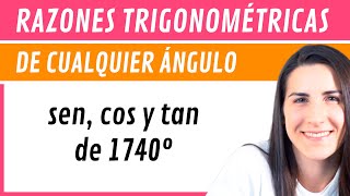 Razones TRIGONOMÉTRICAS de Cualquier Ángulo 🔵 con Circunferencia GONIOMÉTRICA [upl. by Ttessil519]