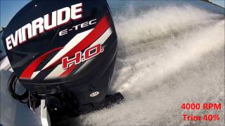 Evinrude ETec 150 HO WOT [upl. by Joice]