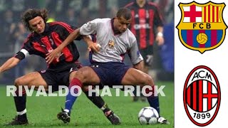 RIVALDO HAT TRICK VS AC MILAN 3  3 UCL 2000 [upl. by Teodoro]