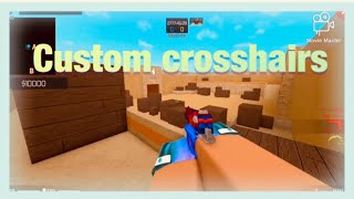 Custom crosshairs in Roblox counter blox [upl. by Adlesirc72]