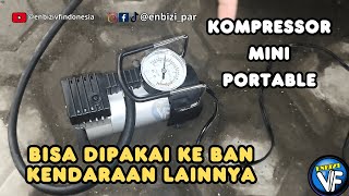 Cara Menggunakan Pompa Ban Elektrik Kendaraan Portable [upl. by Atinreb]