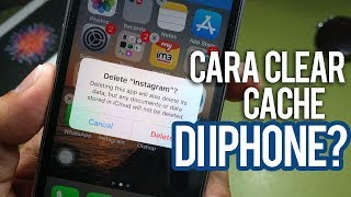 CARA BERSIHKAN SAMPAH CACHE DATA APLIKASI DI IPHONE [upl. by Hafirahs457]