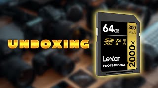 LEXAR 64 GB UHS II V90 SD CARD UNBOXING [upl. by Ryun]