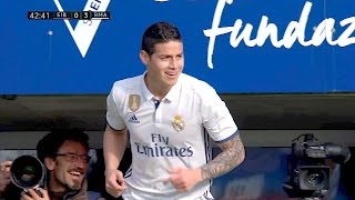 James Rodríguez vs Eibar HD 1080i 040317 by RealMadridUniverse [upl. by Rahm]