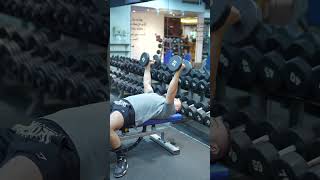 DUMBBELL FLAT CHEST FLYES chest chestworkout [upl. by Ahseim90]