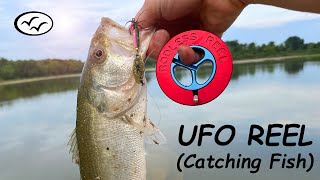 Fishing w UFO REEL Rodless Reel  Rooster Tail [upl. by Aicel]