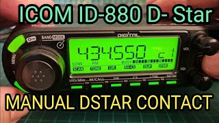 ICOM ID880 MANUAL PROGRAM DSTAR HOTSPOT CONNECT amp CHAT [upl. by Aurelea]