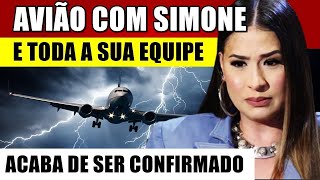 AVIÃO com cantora Simone Mendes irmã de Simaria e toda sua equipe após FUMAÇA em pleno ar [upl. by Estell]