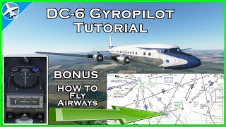 DC6 Autopilot Tutorial Victor Airways ILS Changeover Points  Microsoft Flight Simulator [upl. by Milah]