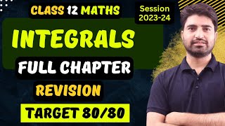 Integrals Class 12  Integration Full Chapter Revision  Tapasya Series  BOARDS 202324 [upl. by Nylirem781]