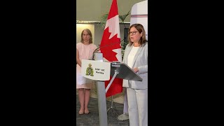 Manitoba Premier Heather Stefanson on support for those affected by the Carberry crash [upl. by Charissa]