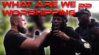 Speakers Corner  Muhammad Tawheed vs Raspect amp Gabz What Are We Worshipping [upl. by Goldshlag812]