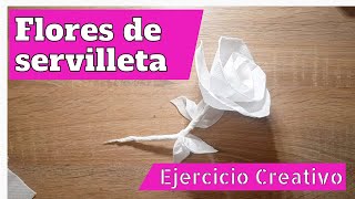 El MEJOR tutorial de una Flor con DOS Servilletas Super sencillo y con excelentes resultados [upl. by Rivi]