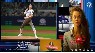 South Korean Actress Jeon Jongseos First Pitch Leaves Dodgers in Awe [upl. by Eadwine]