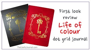 First look at the Life of Colour 160gsm white and kraft paper dot grid journal [upl. by Primrosa446]