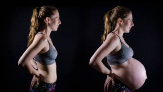 Pregnancy Time Lapse Incredible Transformation [upl. by Molini]