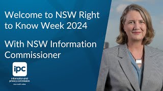 NSW Information Commissioner welcomes you to Right to Know Week NSW 2024 [upl. by Adnamaa]