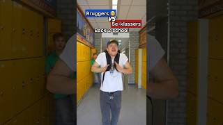 Bruggers 🤓 VS 5eklassers 👦 Wanneer ga jij weer naar school 🏫🎓 AardrijkskundeKennisclips [upl. by Fenelia]