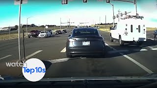 Top 10 Tesla Autopilot Saves [upl. by Adehsor]