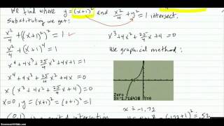 Intersection of two parameterized curves [upl. by Coonan609]