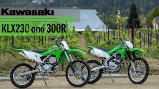 2020 Kawasaki KLX230 and KLX300R First Ride Review [upl. by Niwred]