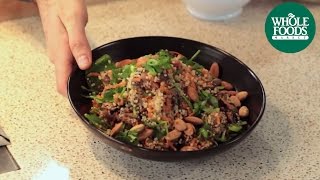 Quinoa with Balsamic Roasted Mushrooms  Health Starts Here™  Whole Foods Market [upl. by Acira]