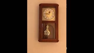 Westminster 45 min Chime SEIKO Chiming Wall Clock [upl. by Lleinnad]