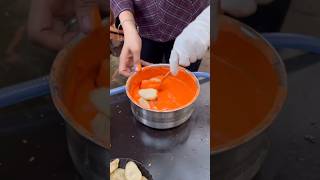 ⚡⚡ Fried Momos Making Process⚡⚡ shorts telugufoodie esangathulu streetfood foodie omelette [upl. by Aiceila]