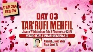 🔴Live Tarrufi mehfil Hussain Tekri Jaora Ratlam Madhya Pradesh [upl. by Kast]