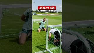 KOPFBALLCHALLENGE ⚽ 😅 Linda 🆚 Fabi [upl. by Valeta]