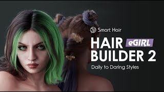 3D Hair Models for Digital Humans  Hair Builder 2  eGirl  Character Creator [upl. by Alodie]