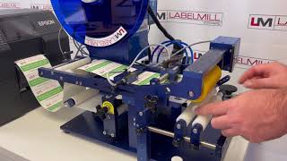 LabelMill LM1005 Label Applicator w Epson ColorWorks Printer LooseLoop for PreRoll Tube Labeling [upl. by Ahsenre972]